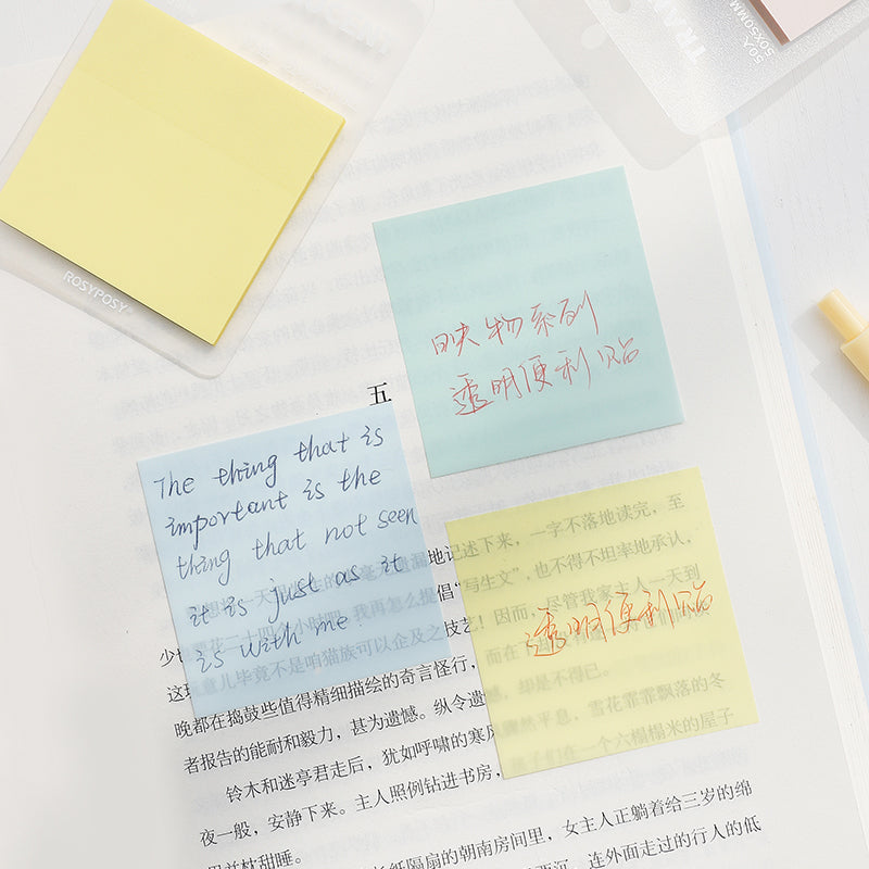 RosyPosy, Transparent Sticky Note, Writing Memo