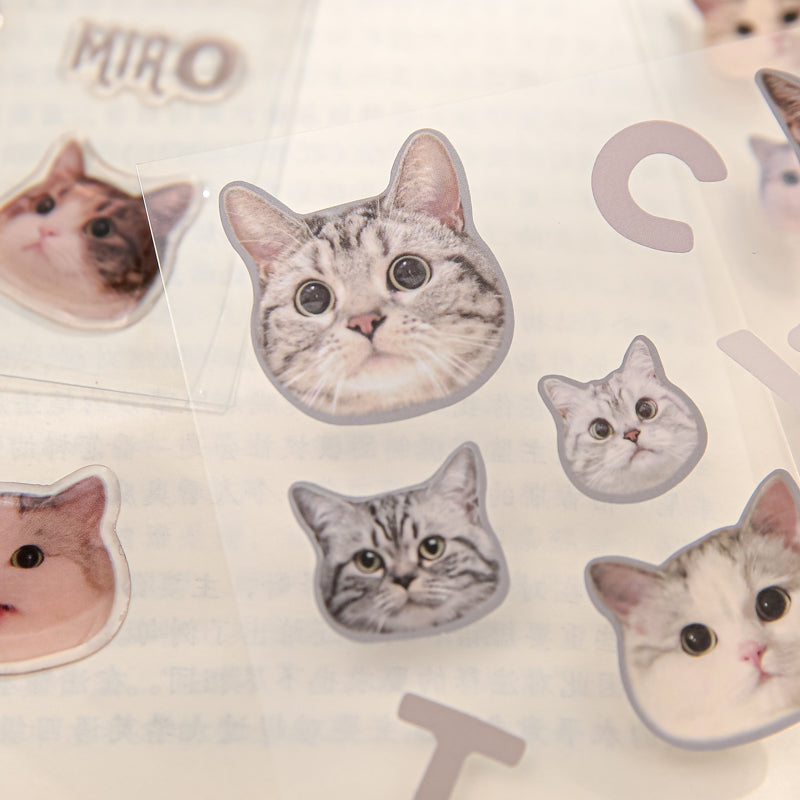 Mr. Paper, Cat Head Series, Stickers